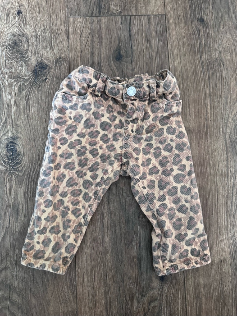 Baby H&M Leopard Print Jeans 9m